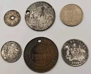 5 MONETE AUSTRALIA 1 MONETA BELGIO TUTTE USATE - Foto 1 di 3