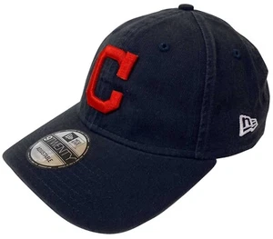 New Era Mens Cleveland Indians Adjustable Slouch Strapback Hat - Picture 1 of 1