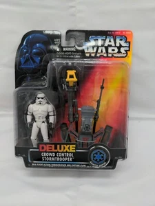 Star Wars Deluxe Crowd Control Stormtrooper POTF 1996 - Picture 1 of 4