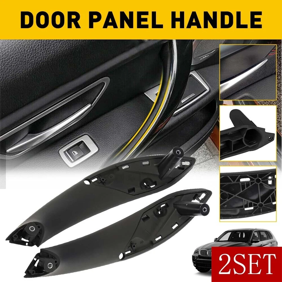 Tirador de puerta interior delantero izquierdo y derecho negro beige para BMW F30 F80 F31 Foto 1 de 4