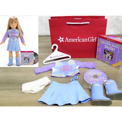 Muñeca American Girl I LIKE YOUR STYLE MEET OUTFIT + BRAGAS BOTAS LIBRO CD + BOLSO AG Foto 1 de 4