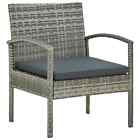 Vidaxl Garden Chair With Cushion Poly Rattan Grey Bmg Au