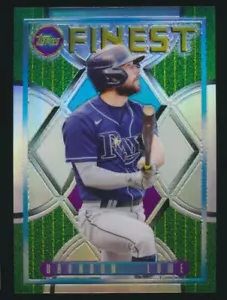 2022 Topps Finest Flashbacks Refractor #12 Brandon Lowe Tampa Bay Rays - Picture 1 of 2