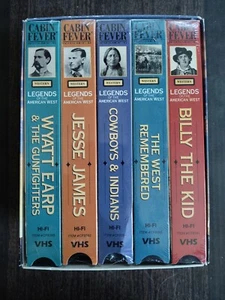 LEGENDS OF THE AMERICAN WEST VHS Set of 5 Jessy James Billy The Kid Wyatt 1992 - Picture 1 of 21