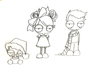 Geschwister Kinder Weihnachten Bruder Schwester Baby Junge Mädchen Familie Schnuller Clear Stamps - Bild 1 von 1