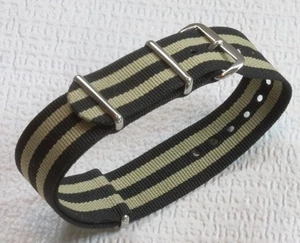 Reloj de buceo Casio Arnie negro Caki Bond con banda de nailon correa militar a juego - Imagen 1 de 3
