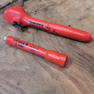 KNIPEX Cricchetto 3/8" Unità 1000V Isolato (9831) e Barra di Prolunga 5" (98 35 125) - Foto 1 di 7