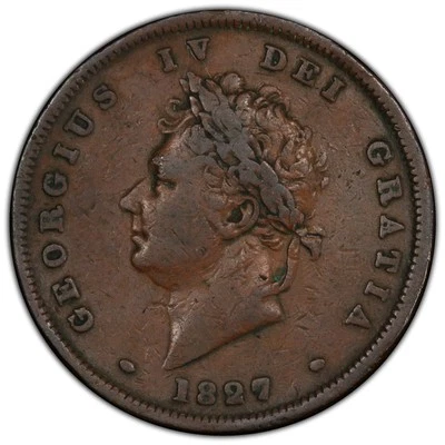 Great Britain 1827 Penny Very Rare Date PCGS VF25 Truview Plate Coin - Image 1 of 3