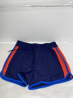 Nuevos pantalones cortos de tenis Wilson de cintura alta para mujer talla pequeña azul y rojo Foto 1 de 4