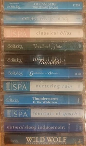 11 x ☆FACTORY SEALED☆ Dan Gibson's SOLITUDES Cassette Tape Albums ☆TINITUS☆ - Picture 1 of 8