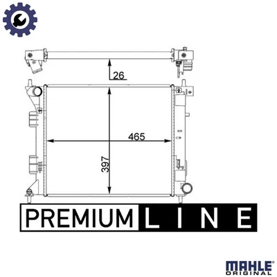 RADIATOR ENGINE COOLING CR 1407 000P FOR KIA CEE'D/Combi/Van/Sportswagon/PRO - Image 1 of 4