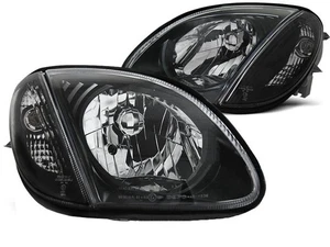 headlights for MERCEDES R170 SLK 1996 1997 1998 1999 2000 2001-2004 black LHD - Picture 1 of 1
