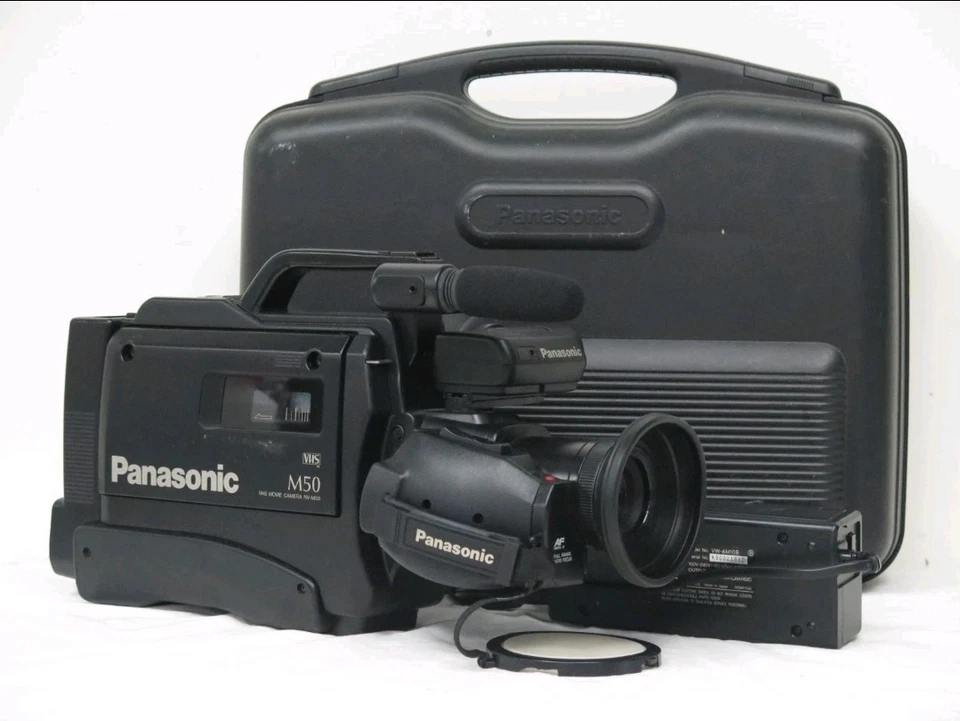 Panasonic NVM50 VHS Camera Camcorder Vintage Retro 90s in Hard Case with PSU - Image 1 of 4