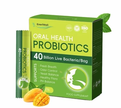 Eneriwell Oral Health Probiotics, Teeth, Gums & Fresh Breath 1pack X 30 Sachets