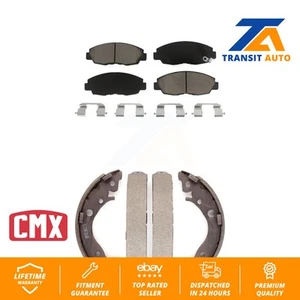 Front Rear Ceramic Brake Pads And Drum Shoes Kit For Honda Civic Insight - Picture 1 of 1