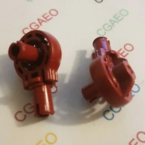 2 x Lego 47455 Rotation Joint Ball Loop with Two Perpendicular - Dark Red - Imagen 1 de 1