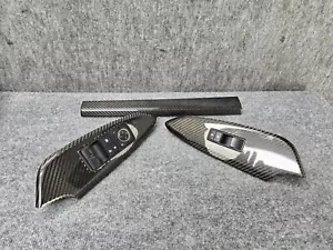 INTERRUPTORES DE EMBELLECEDORES DE PANEL INTERIOR DE FIBRA DE CARBONO LEXUS 15-22 RC-F RC350 RC200 OEM - Imagen 1 de 15
