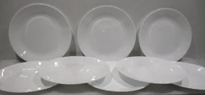 Vintage Corelle Winter Frost Weiß 10 1/4" Essteller (8er Set) USA - Bild 1 von 4
