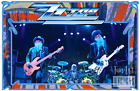 ZZ Top Live in Concert Vintage Poster [New] [17"x11"]