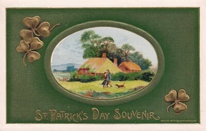 Winsch St Patrick's Day Irish Flag Series Ireland Couple Dog - Picture 1 of 2