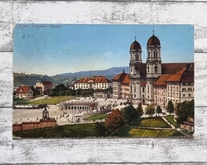 AK Einsiedeln Kloster Religion Architektur Postkarte Vintage Ansichtskarte alt - Picture 1 of 2