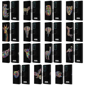 OFFICIAL P.D. MORENO ANIMALS LEATHER BOOK WALLET CASE COVER FOR HUAWEI PHONES 4 - Picture 1 of 7