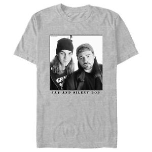 Men's Jay and Silent Bob Black and White Portrait T-Shirt