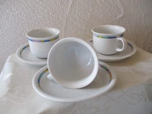 3 x Kaffeetassen mit Untertasse Thomas Trend Surf - Bild 1 von 3