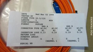 10764605 Câble Interface Fibre Optique 5 Mètres 5m - NEUF NEUF NUOVO en Plastique - Photo 1/3