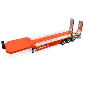 Metal 3 Axles 1/14 Trailer Electric Lifting Legs Tailboard for RC Tractor Trucks - Picture 1 of 3