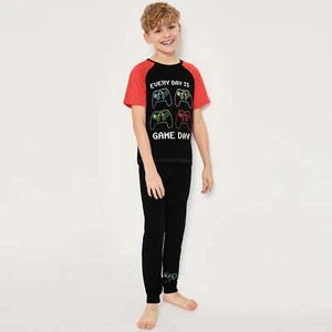 Pijamas de manga corta para juegos niños niños 5 6 7 8 9 10 11 12 13 años PJs Ropa para dormir - Imagen 1 de 8