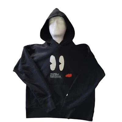 Uniqlo x Disney Sudadera con Capucha Mujer Mediana Negra Suéter Mickey Mouse UT Foto 1 de 4