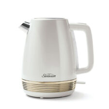 Sunbeam The Chic Collection 2200W 1.7L/7 Cup Electric Kettle Jug White/Gold