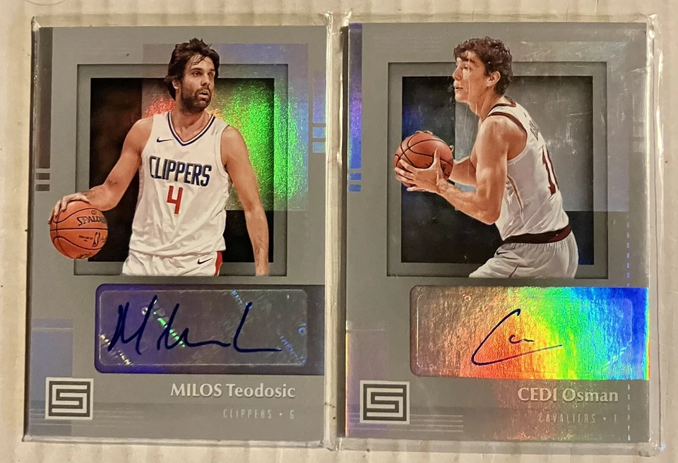 2017 Status Auto Lot Cedi Osman Milos Teodosic Autograph Clippers Cavaliers - Image 1 of 1