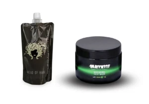 Charcoal Treatment Strengthening Hair Mask 400ml + Gummy Olive Mask 300ml - Picture 1 of 1