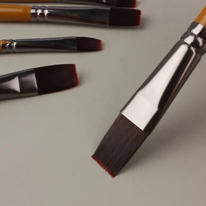 Artist Paint Brushes Gouache Poster Colour Acrylic Watercolour Flat Round OZ - Picture 1 of 11