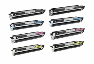 Confezione da 8/Pk CF350A CF351A CF352A CF353A 130A Toner per HP LaserJet M176n M177fw - Foto 1 di 1