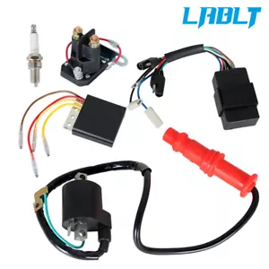 LABLT Ignition Coil CDI Relay Regulator Spark Plug For Polaris Sportsman 500 4x4 - Foto 1 di 8