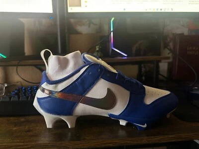 Nike Vapor Edge Dunk Football Cleats Men’s Size 10 Blue & White Color Wave - Image 1 of 4