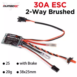 20A 30A Brushed ESC with Brake for RC Car Boat 280 290 370 380 390 Brushed Motor - Picture 1 of 16