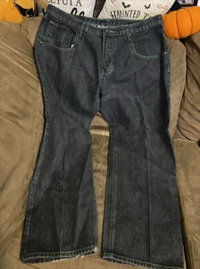 PAG Collection 42 X 32 Denim Men's Jeans Embroidered90s Hip Hop R&B - Picture 1 of 14