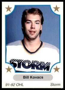 1991-92 7th Inning Sketch OHL Bill Kovacs Guelph Storm #348