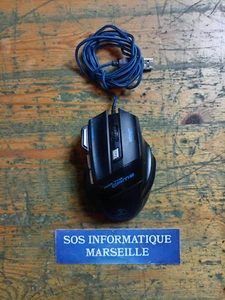 Souris Gaming Filaire Zelotes T-80 Big Mac USB LED Souris Ergonomique Optique - Afbeelding 1 van 6