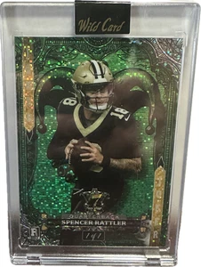 2024 Wild Card 7 Card Studs Jokers Wild #7JW-SR Spencer Rattler 1/1 - Saints - Picture 1 of 3