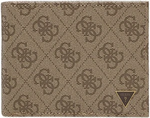 GUESS Vezzola Hombre Elegante Cartera En Negro Marrón - Imagen 1 de 16