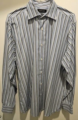 Camisa social masculina MURANO TECIDO EUROPEU abotoada TAMANHO GRANDE MULTICOLORIDA LL22 - Imagem 1 de 4