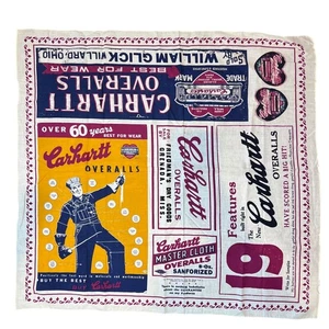 Carhartt Collectors Limited Edition NEW Employee Gift Cotton Scarf Cream 31"x32" - Picture 1 of 10
