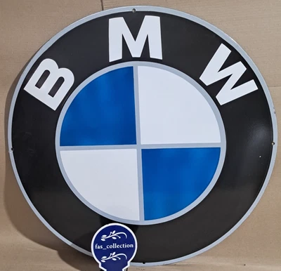 BMW porcelain Enamel Sign  30 x 30 Inches 1 Sided - Image 1 of 4