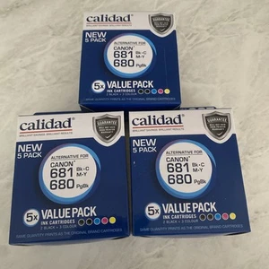 Calidad Alternative Canon Ink Cartridge Calidad 3x5packs 15 Ink Carts 681/680 - Picture 1 of 5