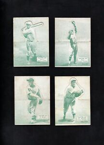 R318 1934 Batter Up Baseball Lot-4 Different #'s 11,13,19,20 g-vg to vg/ex
